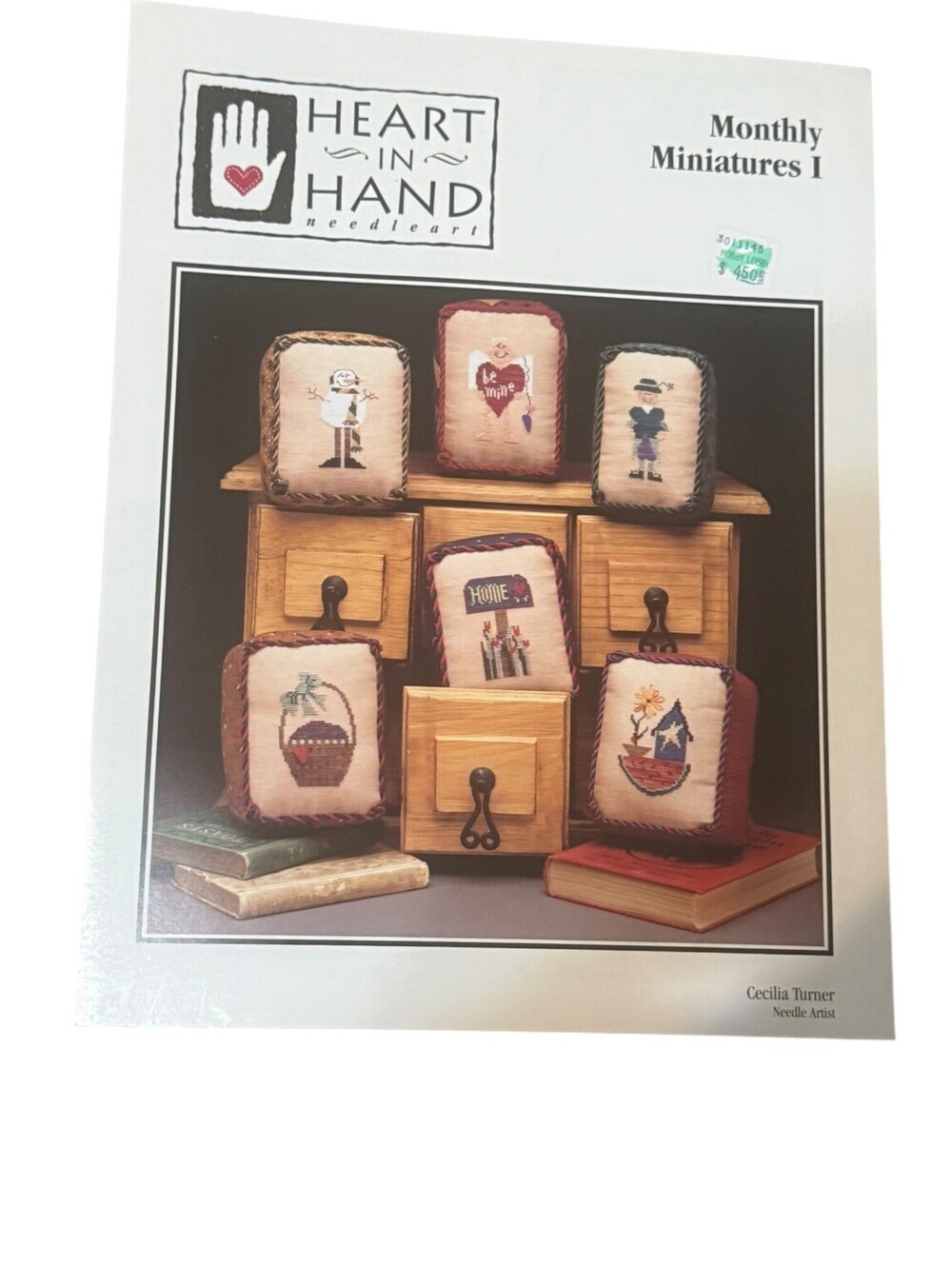 Crossstitch Needlepoint Brochure Heart in Hand Needleart Monthly Miniatures I